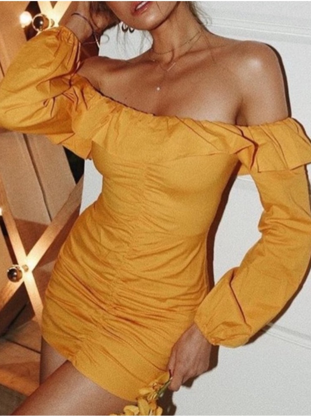Revolve Tularosa Zuri Mini Dress in Marigold from Size XS